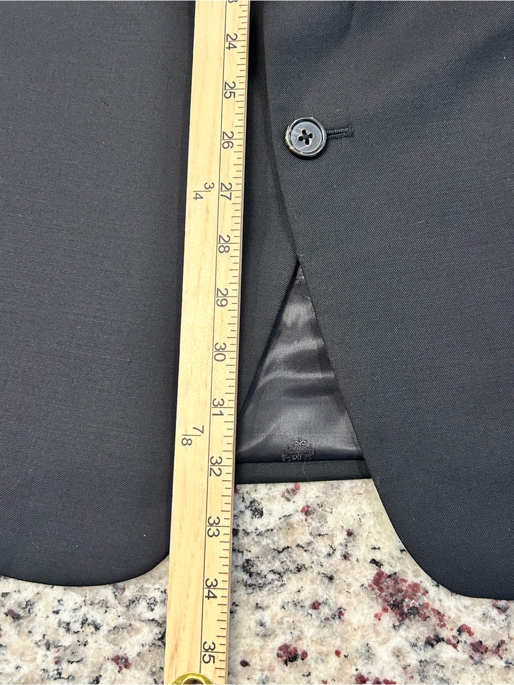 Lauren Ralph Lauren Black Two-Piece Suit 54R x 44/42 Formal Wool Blend Men’s - Picture 8 of 16